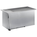Plantekasse med LED 2 stk. Sølv 40 x 80 x 40 cm