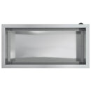 Plantekasse med LED 2 stk. Sølv 40 x 80 x 40 cm