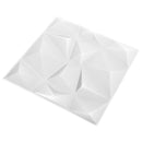 Vægpaneler 12 stk. 50 x 50 cm Origami Hvid XPS Skum