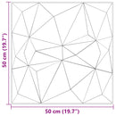 Vægpaneler 12 stk. 50 x 50 cm Diamond Beton XPS Skum