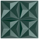 Vægpaneler 12 stk. 50 x 50 cm Origami Grøn XPS Skum