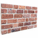 Vægpaneler 10 stk. 100 x 50 cm Rød EPS Skum