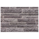 Vægpaneler 10 stk. 100 x 50 cm Antracit EPS Skum