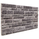 Vægpaneler 10 stk. 100 x 50 cm Antracit EPS Skum