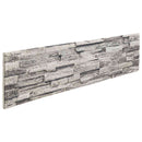 Vægpaneler 10 stk. 100 x 25 cm Lysegrå EPS Skum