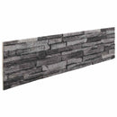 Vægpaneler 10 stk. 100 x 25 cm Antracit EPS Skum