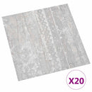 Selvklæbende Gulvplanker Grå 30,5 x 30,5 cm 20 stk. PVC