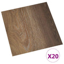 Selvklæbende Gulvplanker Brun 30,5 x 30,5 cm 20 stk. PVC
