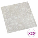 Selvklæbende Gulvplanker Lysegrå 30,5 x 30,5 cm 20 stk. PVC
