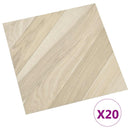 Selvklæbende Gulvplanker Beige Stribet 30,5 x 30,5 cm 20 stk.