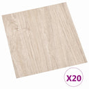 Selvklæbende Gulvplanker Lys brun og hvid 30,5 x 30,5 cm