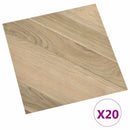 Selvklæbende Gulvplanker Brun Stribet 30,5 x 30,5 cm 20 stk.