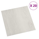 Selvklæbende Gulvplanker Lys beige 30,5 x 30,5 cm 20 stk. PVC