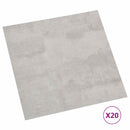 Selvklæbende Gulvplanker Hvid og Grå 30,5 x 30,5 cm 20 stk. PVC