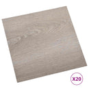 Selvklæbende Gulvplanker Gråbrun 30,5 x 30,5 cm 20 stk. PVC