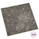 Selvklæbende Gulvplanker Sort og grå 30,5 x 30,5 cm 20 stk. PVC