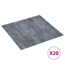 Selvklæbende Gulvplanker Grå Marmor 30,5 x 30,5 cm 20 stk. PVC