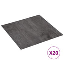 Selvklæbende Gulvplanker Mørkebrun og Sort 30,5 x 30,5 cm