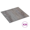 Selvklæbende Gulvplanker Lys brun og sort 30,5 x 30,5 cm