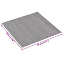 Selvklæbende Gulvplanker Grå og Træ 30,5 x 30,5 cm 20 stk. PVC