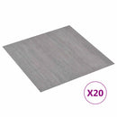 Selvklæbende Gulvplanker Grå og Træ 30,5 x 30,5 cm 20 stk. PVC