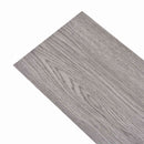Selvklæbende PVC Plankegulve Mørkegrå 30,5 x 61 cm 28 stk. PVC