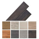 Selvklæbende PVC Plankegulve Mørk Brun 30,5 x 61 cm 28 stk. PVC