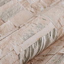 3D stentapet Beige 10 x 0,53 m Ikke-vævet stof