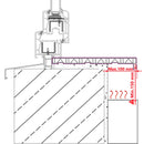 Vindueskarm Hvid 100 x 30 x 4,5 cm PVC