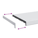 Vindueskarm Hvid 100 x 35 x 4,5 cm PVC