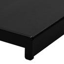 Vindueskarm Sort med træstruktur 160 x 45 x 4,5 cm PVC