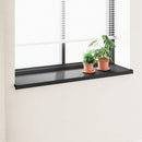 Vindueskarm Sort med træstruktur 160 x 45 x 4,5 cm PVC