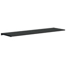 Vindueskarm Sort med træstruktur 160 x 45 x 4,5 cm PVC
