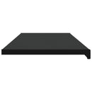 Vindueskarm Sort med træstruktur 160 x 45 x 4,5 cm PVC