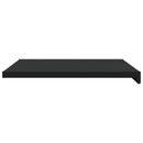 Vindueskarm Sort med træstruktur 60 x 50 x 4,5 cm PVC