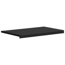 Vindueskarm Sort med træstruktur 80 x 50 x 4,5 cm PVC
