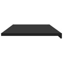 Vindueskarm Sort med træstruktur 120 x 50 x 4,5 cm PVC