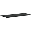 Vindueskarm Sort med træstruktur 140 x 50 x 4,5 cm PVC