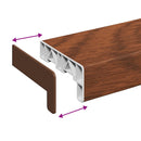 Vindueskarm Brun træ 80 x 15 x 4,5 cm PVC