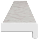 Vindueskarm Marmor tekstur 160 x 15 x 4,5 cm PVC