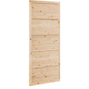 Ladedør Naturfarvet 90 x 2,5 x 208 cm Massivt fyrretræ