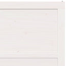 Ladedør Hvid 90 x 2,5 x 208 cm Massivt fyrretræ