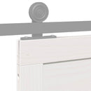 Ladedør Hvid 90 x 2,5 x 208 cm Massivt fyrretræ