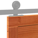 Ladedør Voksbrun 80 x 2,5 x 208 cm Massivt fyrretræ