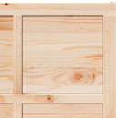 Ladedør Naturfarvet 100 x 2,5 x 208 cm Massivt fyrretræ