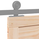 Ladedør Naturfarvet 100 x 2,5 x 208 cm Massivt fyrretræ