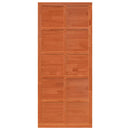 Ladedør Voksbrun 100 x 2,5 x 208 cm Massivt fyrretræ
