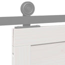 Ladedør Hvid 90 x 2,5 x 208 cm Massivt fyrretræ