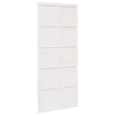 Ladedør Hvid 90 x 2,5 x 208 cm Massivt fyrretræ