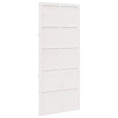 Ladedør Hvid 90 x 2,5 x 208 cm Massivt fyrretræ